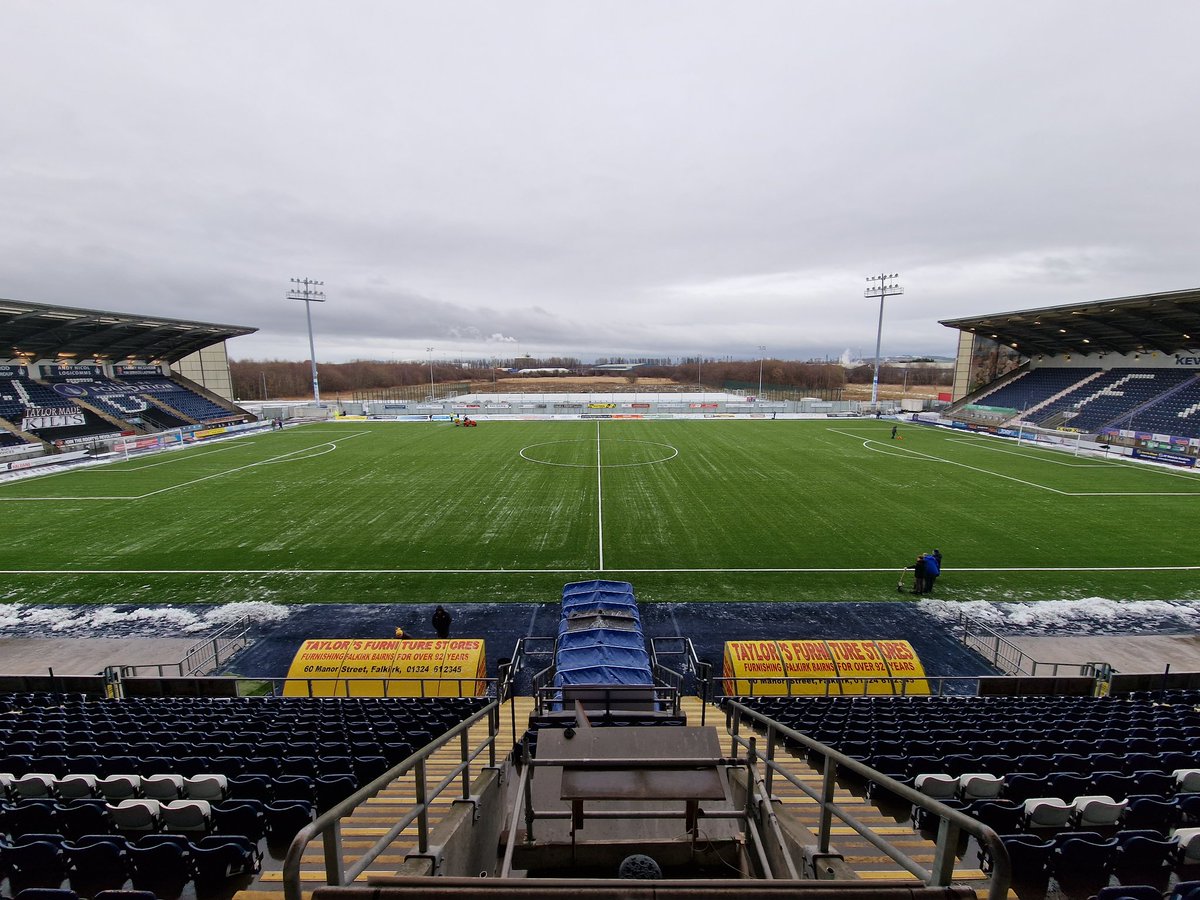 Falkirk FC (@falkirkfc) on Twitter photo ✅️ GAME ON!
We can confirm that this afternoon's cinch League One match against <a href="/Stirling_Albion/">Stirling Albion FC</a> will go ahead.
👏 A massive thank you to the volunteers who helped clear the pitch ahead of today's game! ✅️ GAME ON!
We can confirm that this afternoon's cinch League One match against <a href="/Stirling_Albion/">Stirling Albion FC</a> will go ahead.
👏 A massive thank you to the volunteers who helped clear the pitch ahead of today's game!
