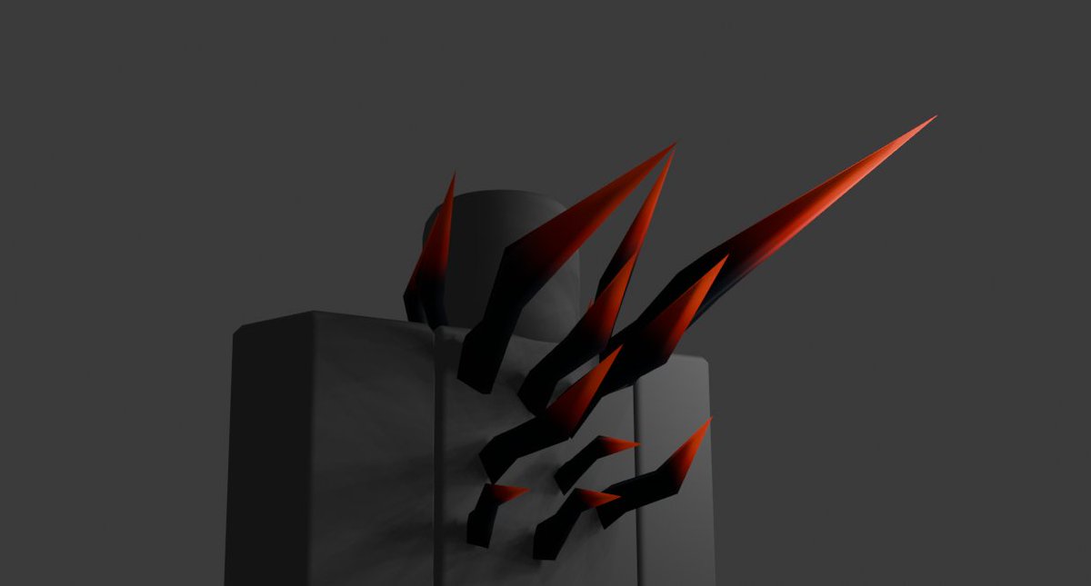 Rat66ugc's tweet photo. Shadow King Spikes.

There will also be Shadow King weapon and horns (:
Hope you guys enjoy them as much as I did creating them!

#ROBLOX #RobloxUGC #RobloxUGCLimited #robloxart #robloxdaybreak #robloxdesign #FreeUGC #RobloxUGCfree #RobloxDev https://t.co/QrIVZRi8iH