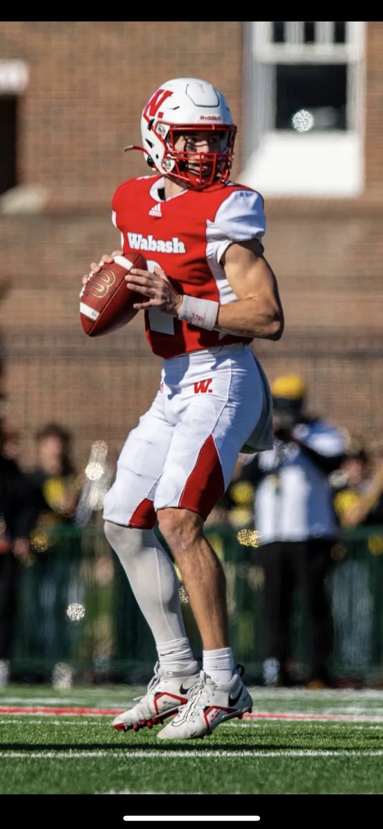 Tonyrazz03's tweet photo. Fired up to coach Wabash QB Liam Thompson for NFL Draft Prep. The dual threat QB owns numerous records including conference all time career total offense. Why he has a draft grade for majority of nfl teams. 1 of best QBs in D3 history either won or was up for every award at that level and was a 3x Manning Passing Academy participant and winner of throwing challenge. Welcome to the TEST Football family! @TEST_Football @liam_thompson2 @mpa_info @WabashFB