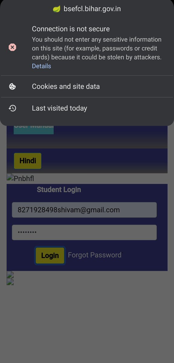 Hello <a href="/bsefclbihar/">Bihar State Education Finance Corporation Limited</a>, Please update your website SSL Certificate in order to make the connection secure and safe for the visitors. As this website is mostly used by students who either checking their loan status or doing the repayment of their loan.

Added few notes point below.