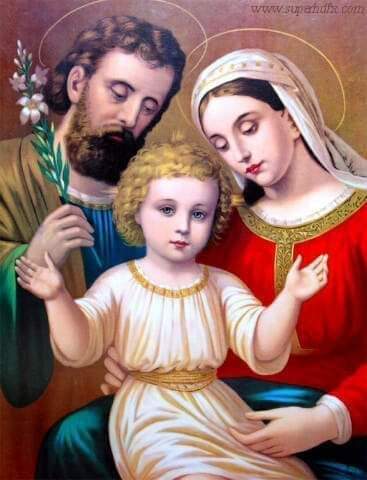 Oggi festeggiamo la Sacra Famiglia

" GESÙ,MARIA,GIUSEPPE, degnatevi di abitare nella nostra casa, affinché nessun male ne varchi la soglia.
A Voi doniamo i nostri cuori "🙏❤️🙏