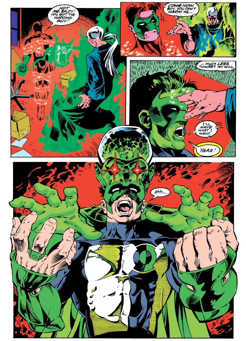 chelsdaniel280's tweet photo. Possessed by Psimon 🧠
(Green Lantern #57 - Ron Marz, Darryl Banks, Romeo Tanghal, Steve Mattsson, and Albert DeGuzman)
#Psimon #GreenLantern
#KyleRayner #dccomics https://t.co/NnotMa0StS