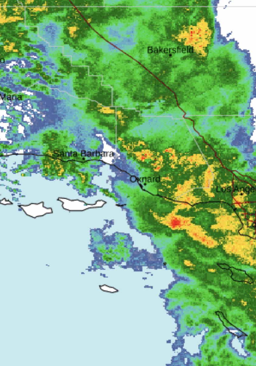 KcluNewsLance's tweet photo. Soggy Saturday! A storm system moving through the Tri-Counties brought heavy rain at times overnight. The heaviest rainfall is expected to wrap up by around 8 Saturday morning, with clearing through the day. #santabarbara #Ventura #rainfall #stormsystem #venturacounty #oxnard https://t.co/4b96j3kGSu