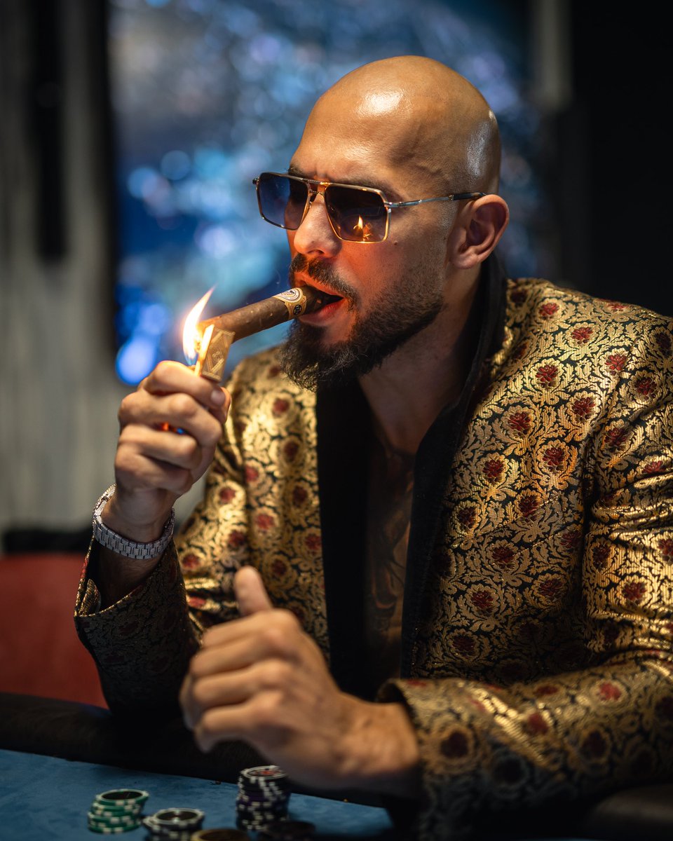 Andrew Tate, one question. What's the brand of your cigar?