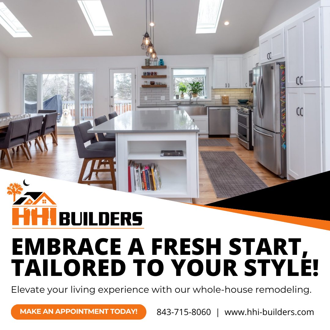 HHI_Builders's tweet image. Ready for a space makeover to become your sanctuary? 
Enjoy a refreshed space designed as your personalized sanctuary, matching your lifestyle. 

#HiltonHeadIsland #HomeInterior #KitchenInstall #SCContractors #BuildingHomes