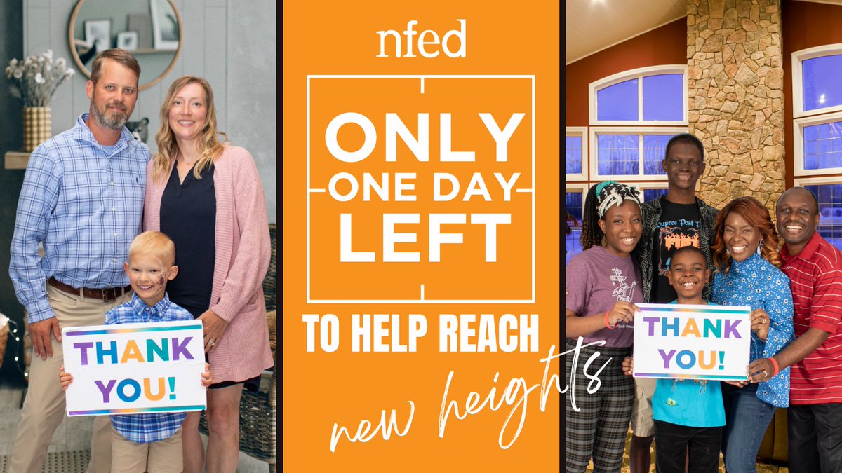 NFED_ORG's tweet photo. Last chance to reach new heights together! Support NFED and empower those affected by ectodermal dysplasias. Make a lasting impact with your donation today! ➡️ https://t.co/VEzQeGI7pS
Text nfednewheights to 41444 to donate.
#NFED #holidaygiving #donate #makeadifference https://t.co/V9xWO6OpQe