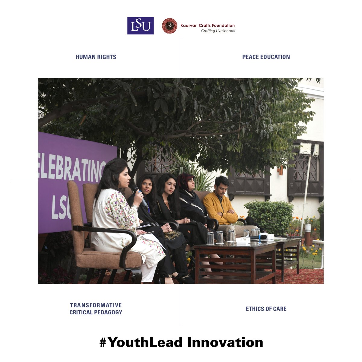 kaarvancrafts's tweet photo. Honored to be part of 10 years of #LSU celebrations where with a panel of changemakers from @WWFPak, Rukhsana Foundation, Alif Laila Book Bus Society and @Akhuwat; we dove deep on the importance of #YouthLead Innovations. https://t.co/lBgQn3Mre4