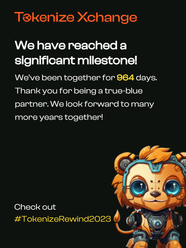 DeniseKwok_SG's tweet photo. "Optimism fuels my crypto journey on tokenize exchange, where positivity meets opportunity. With every trade, I sculpt a future painted in bullish strokes of potential and prosperity."
#TokenizeRewind2023
#Tokenizexchange
#systematictraders
#SMT
@QY_Tokenize
@chat3one https://t.co/lU6P5xCHPU