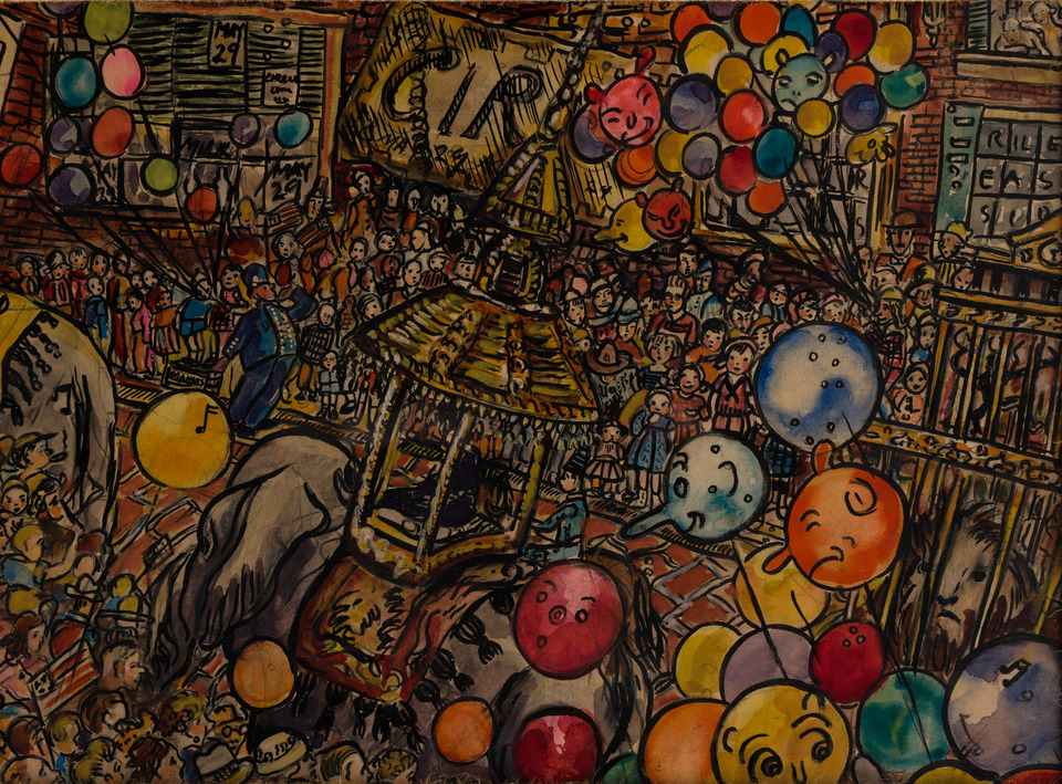 ✨Looking for a New Year’s resolution? Find inspiration through art, music woth a Woodmere  Membership! JOIN TODAY! woodmereartmuseum.org/join
“Circus,” c. 1935-40, by Jean Miller Shoemaker (Woodmere Art Museum: Gift of Innis Howe Shoemaker in memory of Jean Miller Shoemaker, 2023)