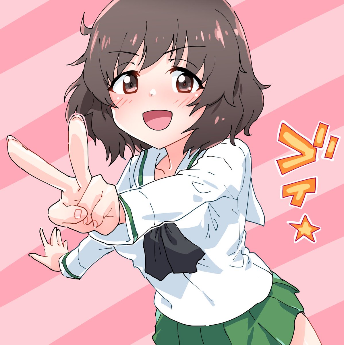 秋山優花里 「今年もたくさん絵を見ていただいてありがとうございました! 感謝! 良いお年を～」|monolithのイラスト