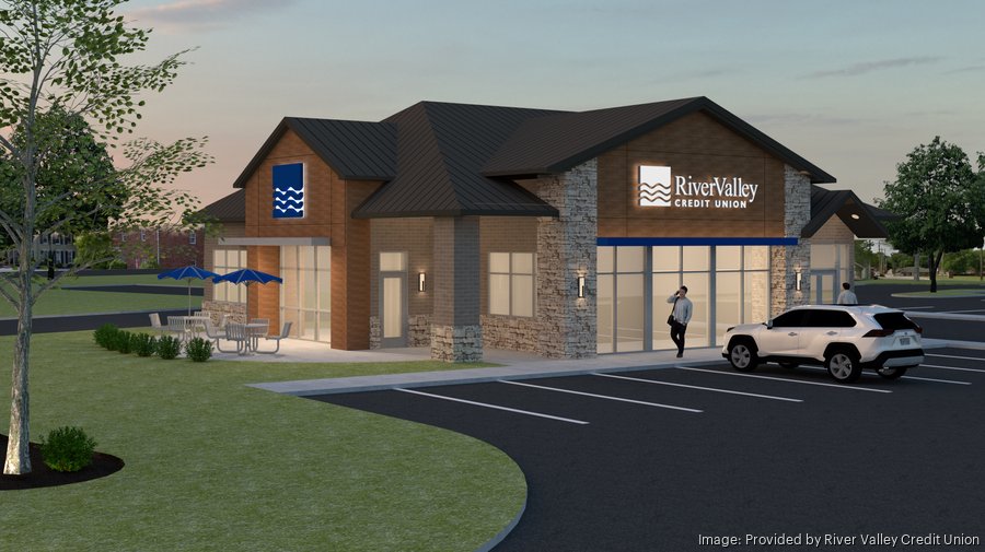 A look @ the progress @ the new @Rivervalleycu location in @cityofboroOH - The 2,500 SF, 'state of the art', building will be feature interactive teller machines & also enhanced amenities like a lounge area, outdoor patio access, & offices for financial services. @StructureFirst