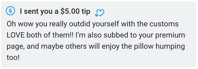 Here are some testimonials from satisfied subbies who ordered custom clips from Me in the past. 😇 It's<a href="/tag/cbj"class="tags"><span>#cbj</span></a>