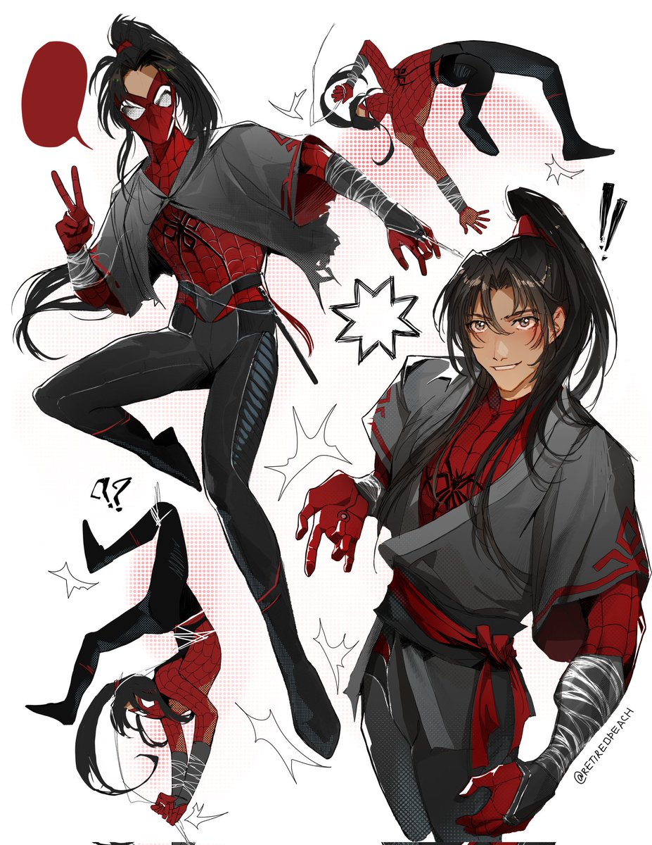 retiredpeach's tweet photo. Mxtx into the spiderverse 🤭 https://t.co/T5Y8gJCXIO