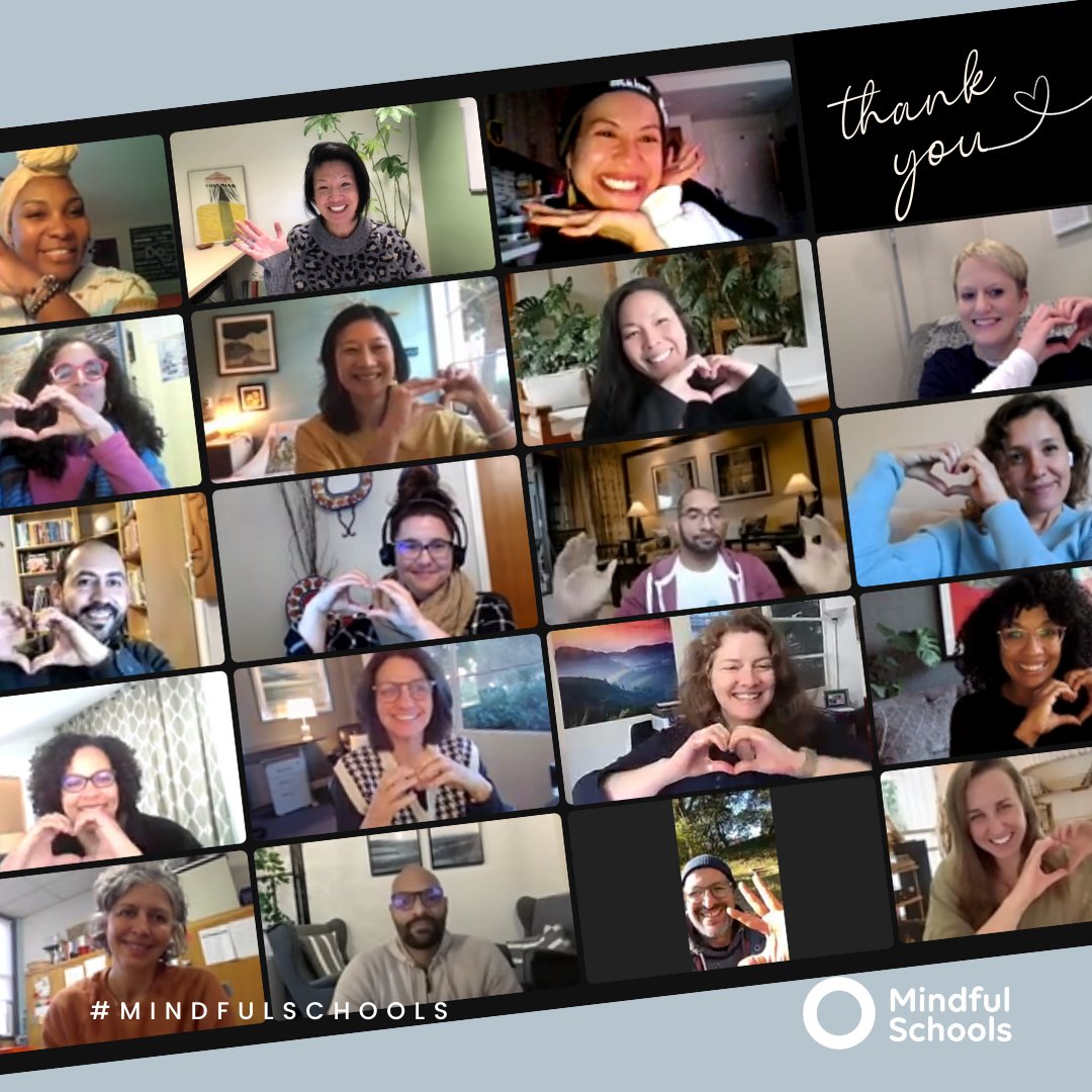 As we come to the close of 2023, our hearts are full of gratitude. From all of us at Mindful Schools, thank you for all  you do to build a more just and loving future!  💫 

If you haven't had the chance to make a gift yet, donate today. bit.ly/3RRAbn6

#mindfulschools