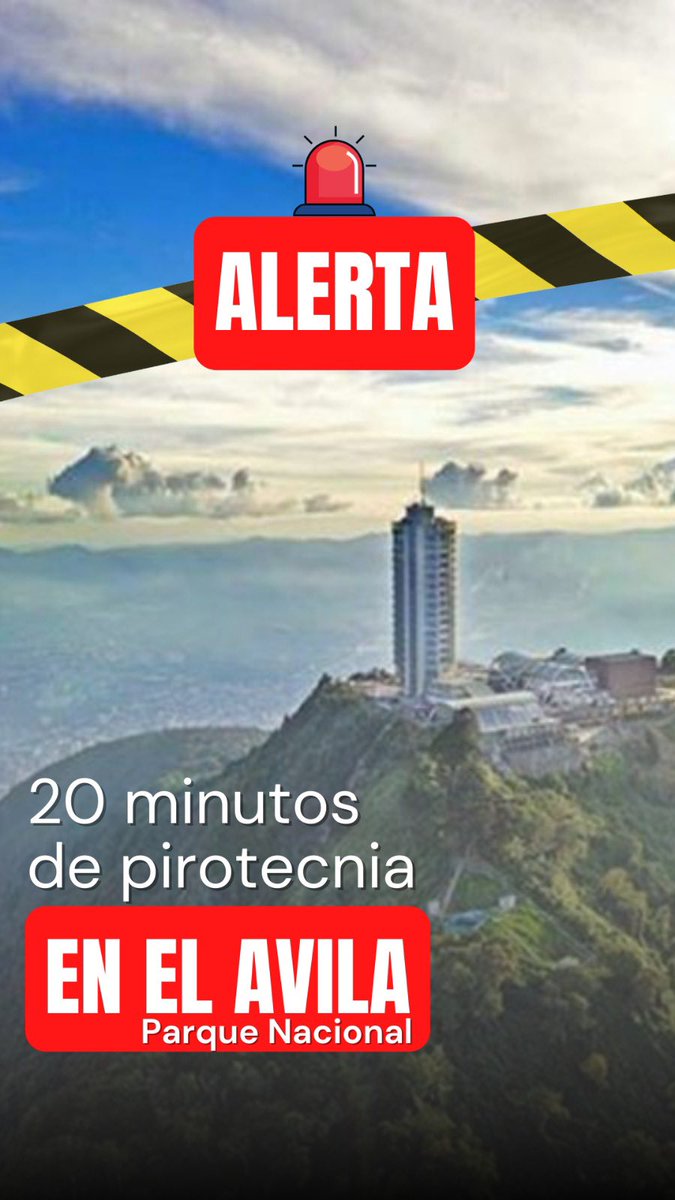 Esto es lo que pretenden hacer desde el #HotelHumbolt gracias a #GMPirotecnia que pasará 20 minutos explotando cohetones arriesgando el #CerroÁvila y #FaunaSilvestre <a href="/sembramostodos/">Sembramos Todos</a> <a href="/Naky/">Naky Soto 🍃</a> <a href="/Zapata_zos/">Zapatazos</a> <a href="/gesanpedro/">gecologicosanpedro</a>