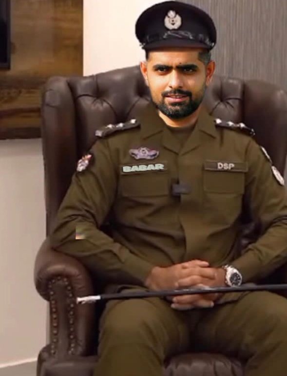 Babar Azam is new dsp of Lahore 😎👑.