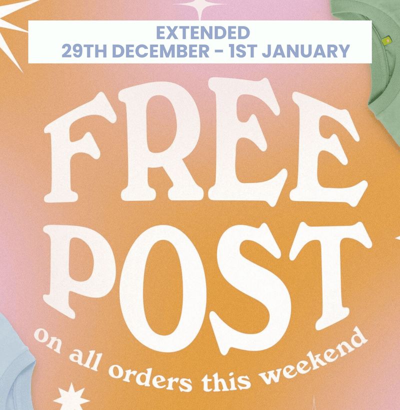 🥳 #Freepost extended until midnight Mon 1 January (GMT)

🧐 Peep our collections of #cheeky #slogans & #playful #designs on #Tshirts, #hoodies, #mugs, #babygrows, #totes...

👉 buff.ly/3CTqgVC

📮 No code required – any purchases automatically qualify for #freeUKshipping