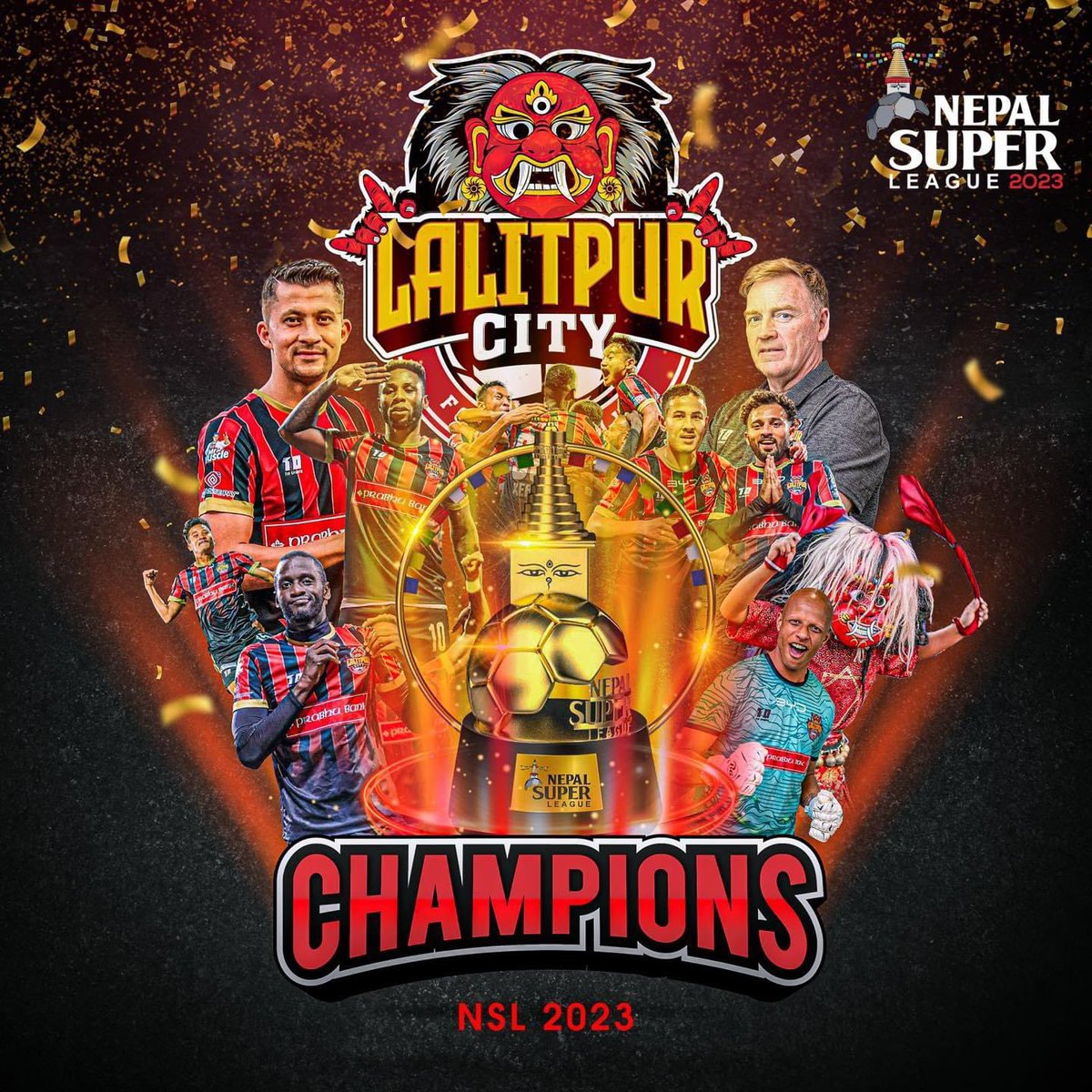 utd7devil's tweet photo. We are the Champions 🏆
Lalitpur City FC 
#aayolakhey👹 https://t.co/as5MoqhFsh