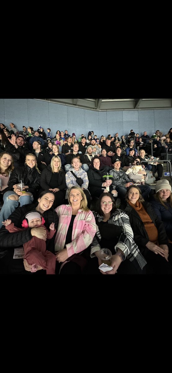 RamsMitchell's tweet photo. The annual RAMS Christmas party was well attended by players, wives and babies last night! Downtown London for Moxies and a Knights game made for a fun night out for all who could make it. #growingfamily https://t.co/lV29l6L00E