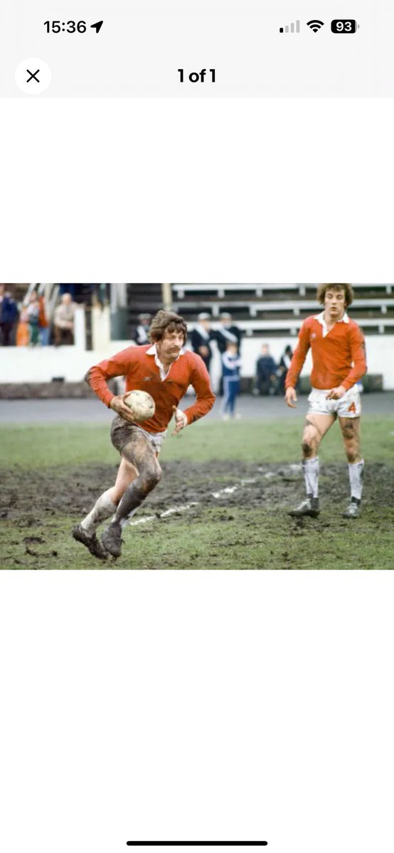 Len Casey in the Odsal mud in 78. 
Not sure why we have the change kit on at home but never mind.