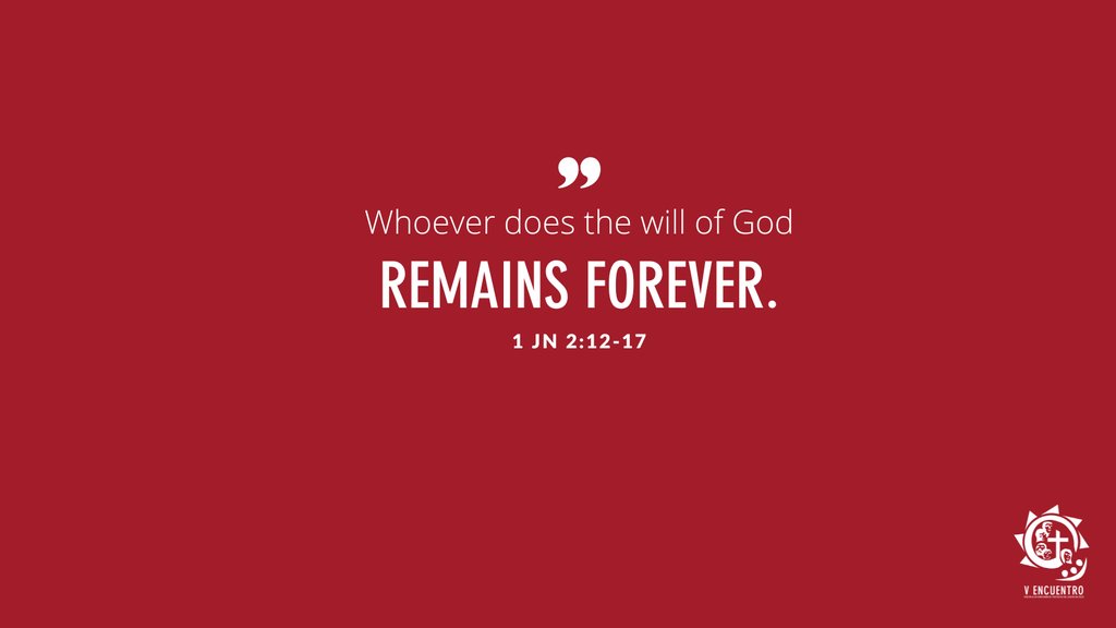 The Sixth Day in the Octave of Christmas

Whoever does the will of God remains forever. 
1 Jn 2:12-17

Daily Readings- 
l8r.it/dss8

#bible #dailyreadings #gospel #catholic