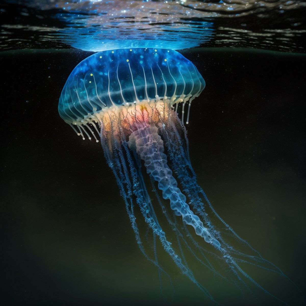 OurOcean's tweet photo. Do jellyfish ... have brains? 🤔

While jellyfish may not have organs like brains, a heart, lungs (or even bones or blood), their structure is incredibly unique—probably why so many of us are fascinated by them! 

Learn more ➡️  https://t.co/a6Q1gWVl3C https://t.co/LKMhzxRS17