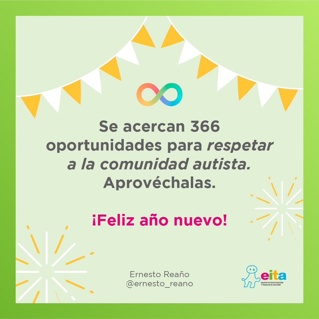 Reagno's tweet photo. #Autismo #AñoNuevo #Neurodiversidad #ComunidadAutista #Respeto https://t.co/O5AaMLZIUV