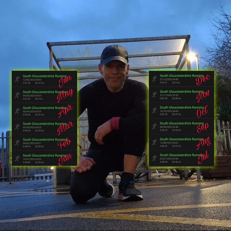 Jerry_Bittles's tweet photo. December #Marathon done. That's 1 x 26er for every month of 2023, just what I set out to do 1 year ago at the end of 2022. Well happy with that 🤟😎. 
Question is, do I go again for 2024? #12months12marathons #ukrunchat #running https://t.co/TLsqN1D7y0