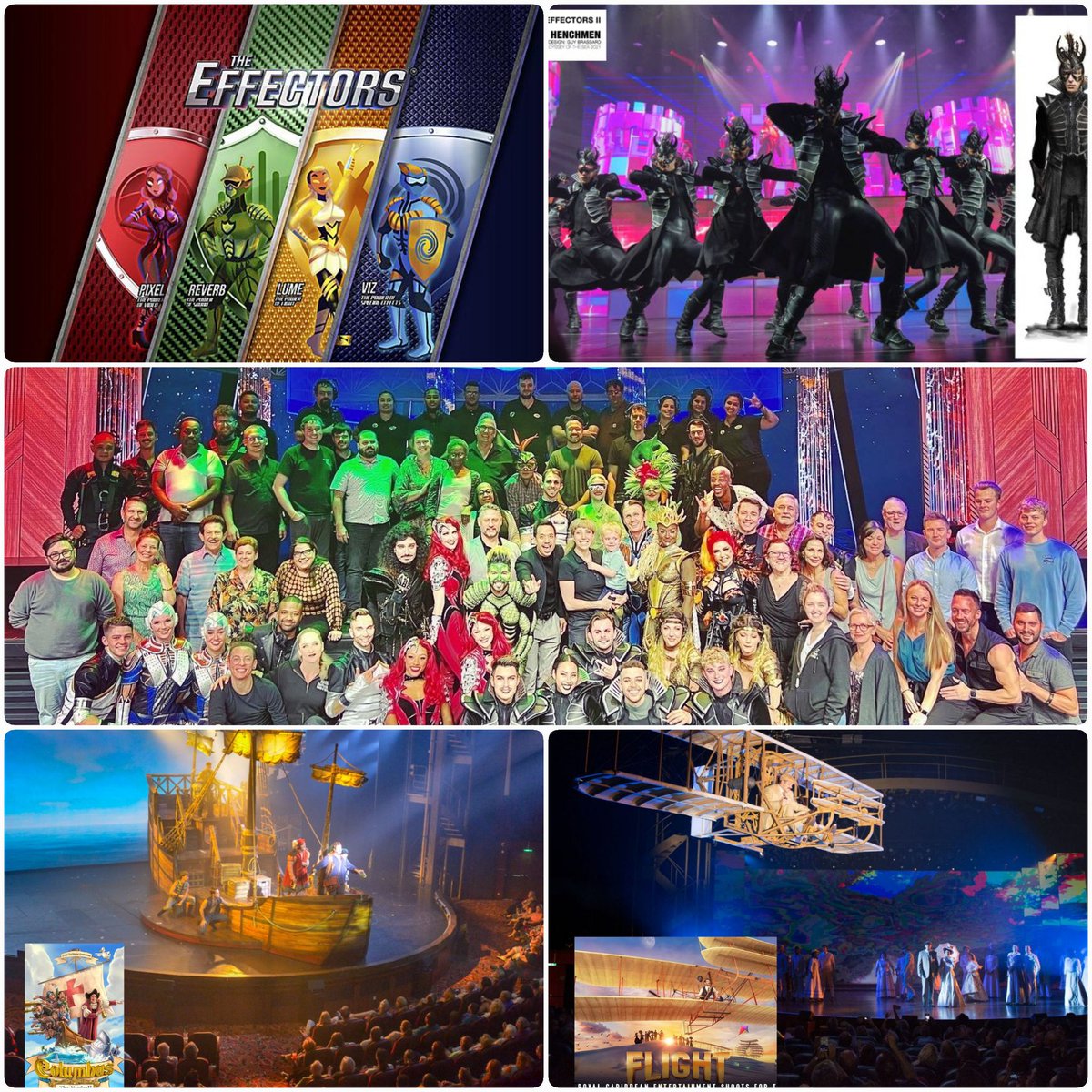 Thank you Royal Caribbean 🫶 Five shows and counting...
.
#TheEffectors I, II, &amp; III - #Co-Creator #Writer #Director #Choreographer
. 
#Columbus - #AssociateDirector #Choreographer
. 
#Flight - #Choreographer
.
So much love to #Nick #M'alex #Christi #JP
.
<a href="/rccltalent/">Royal Caribbean Entertainment</a>