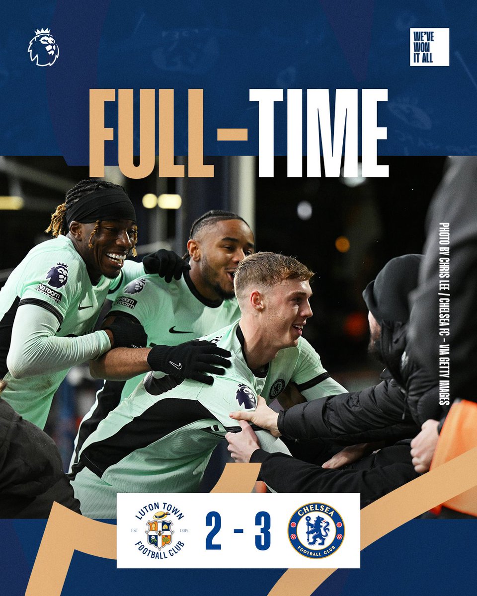 Chelsea get away with it! 😅 The defending in the last 20 minutes of the game was amateur from Chelsea, The Blues could have easily lost the game from 3-0 up, with Luton missing a host of gilt-edged chances... #CFC #ChelseaFC