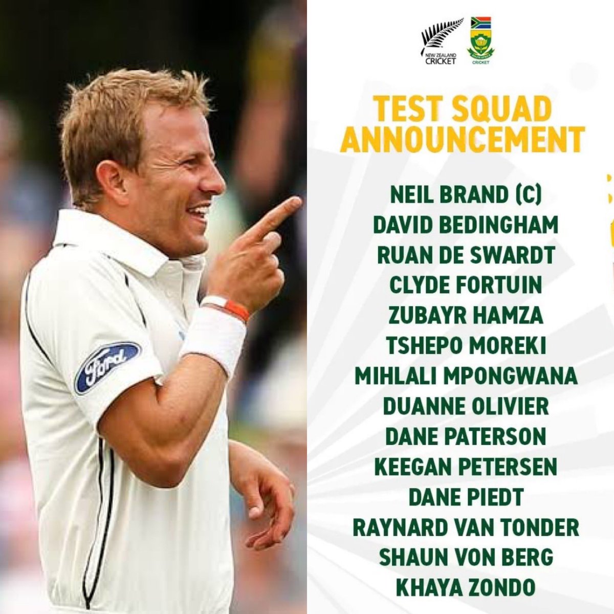 WITH RESPECT TO all the players I have no doubt that there’ll be a few @BLACKCAPS fast bowlers and other players licking their lips… 

Perhaps @AWSStats the legendary #cricket statistician will know if and when basically an entire Test ‘2nd XI’ Squad has been sent away on a Test…