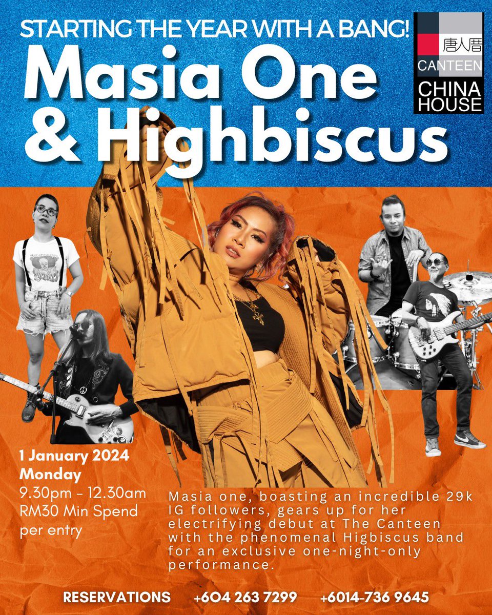 New Years Day Show Jan 1. 2024 at @TheCanteenAtCH + Highbiscus band. #ChinaHousePenang #HiphopAsia #ReggaeAsia #Penang #ChineyMoney