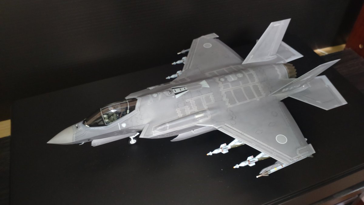 102tatsu102's tweet photo. タミヤF-35A完成しました！
いゃ〜楽しかった
初めて飛行機モデル作ってみたけど、とにかく楽しかった♪
#タミヤ https://t.co/Z4dKcren29