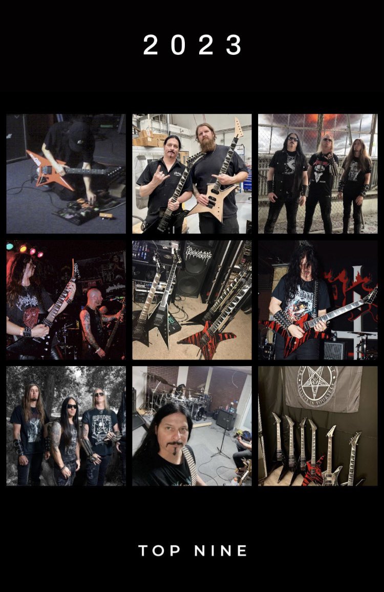 It’s that time of year again, here is my Ig  #TopNine for 2023. 👏🏻 Thank you all for 20.1k likes! 🎉

Lots to look forward to next year, see you in 2024! 🤘🏻🔥

#JacksonGuitars #JacksonKellyStar #PointyGuitars #Pessimist #Pessimistband #Deathmetal