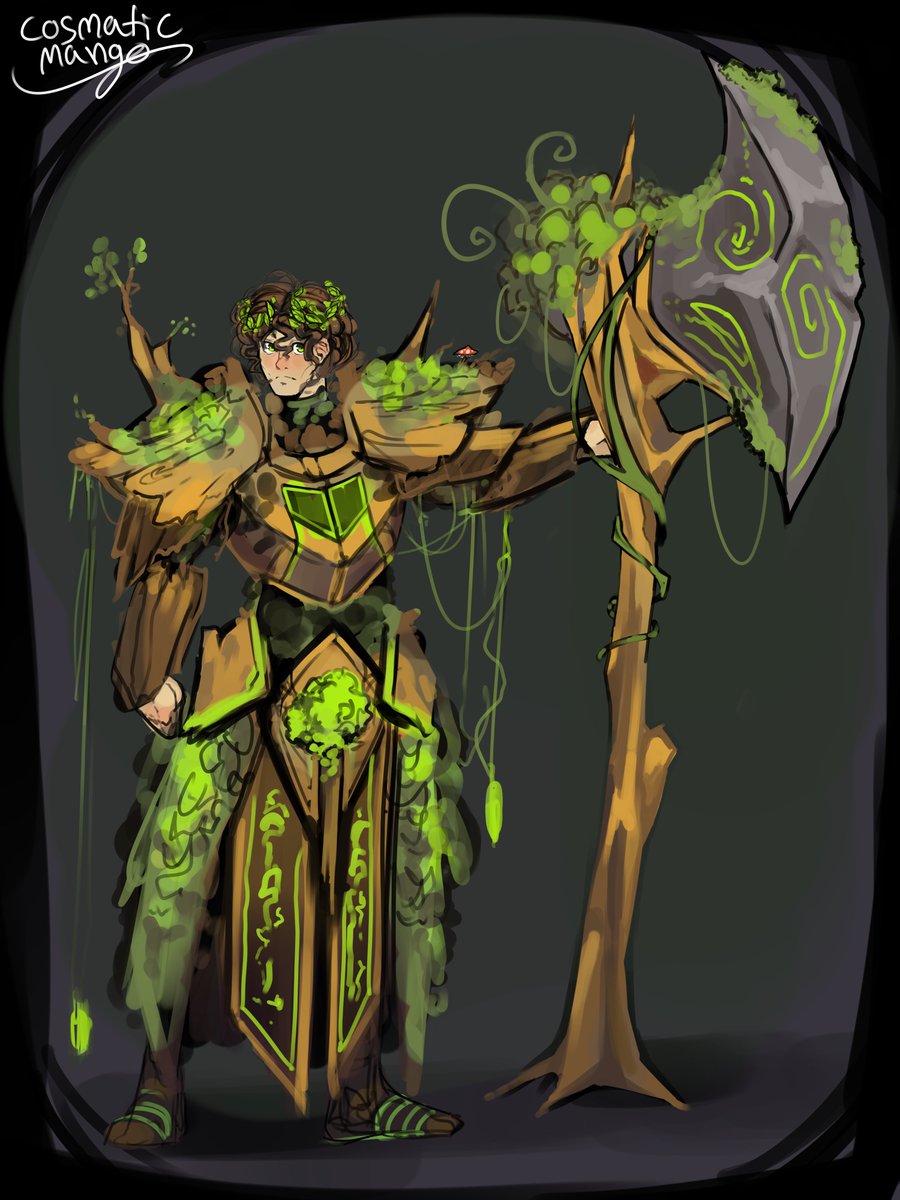 Here's official concept art of Calamity Mod's Braelor! He's a little gigachad indeed! 
#art #calamity #terraria #calamitymod