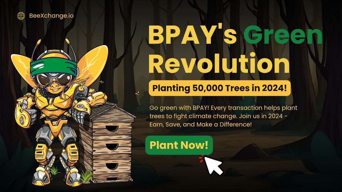 BeexchangeI's tweet photo. 🌸 Thrilled to share our blooming commitment! BPAY pledges to sow 50,000 pollinator-friendly gardens by 2024, fostering biodiversity and supporting essential pollinators. Join the movement—one transaction at a time! 🦋🌿 #BPAYGreen #CryptoForNature https://t.co/EabpI3QEVa