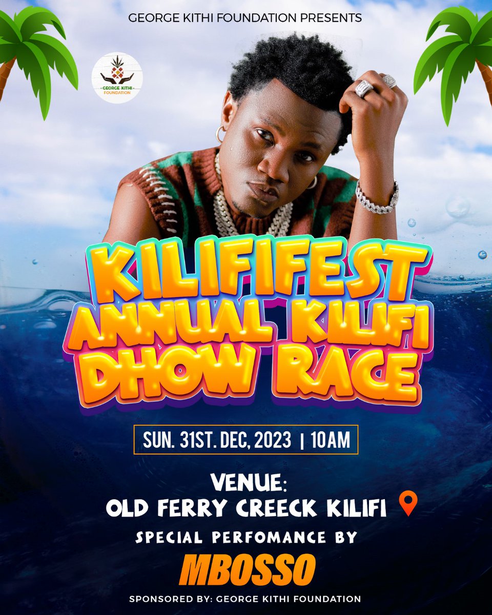 Join us at Kilifi Old Ferry for the Annual Dhow Race Festival a day of thrilling races, international artists, and Kilifi's vibrant talents. #KilifiFest