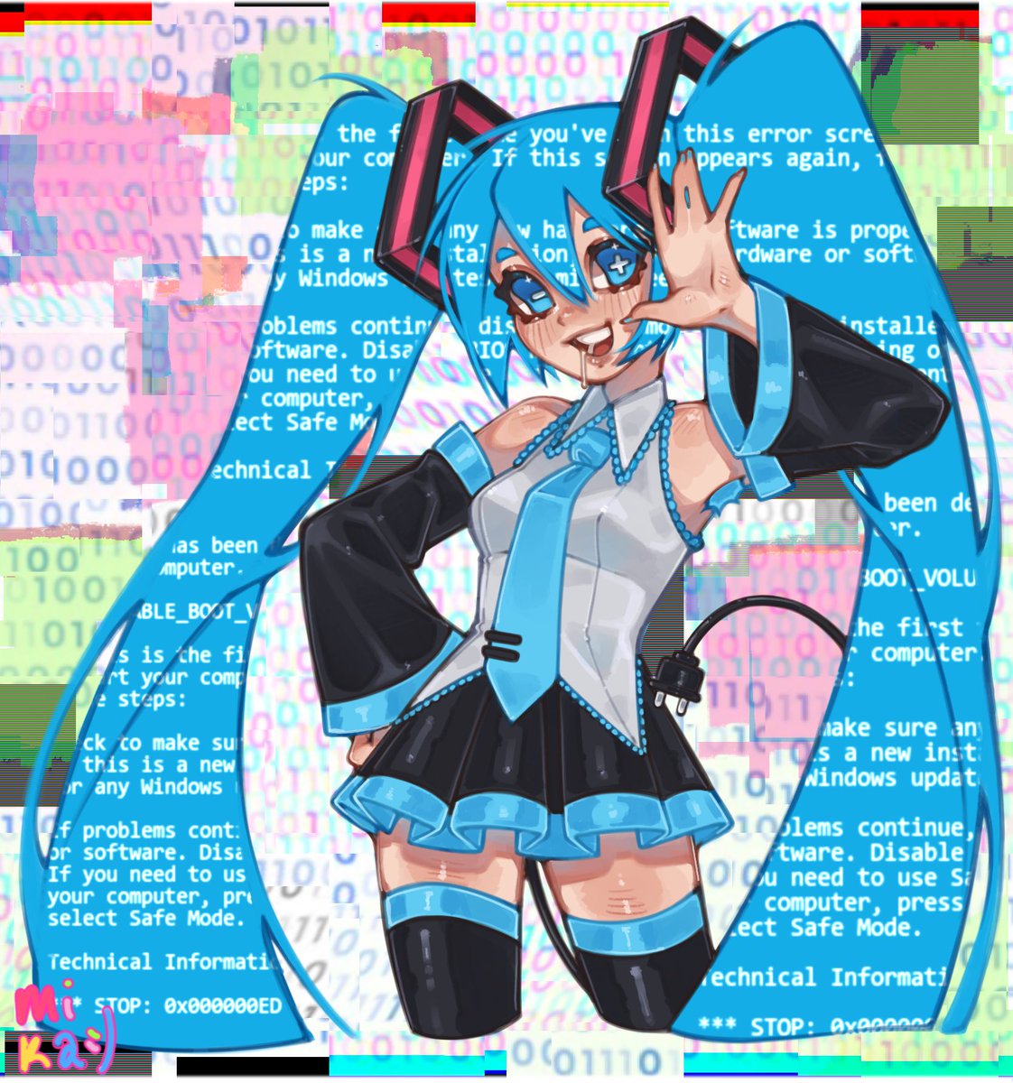 mika01shiyaaa's tweet photo. Here’s the finished version ! #hatsunemiku https://t.co/rGvEJIRq98