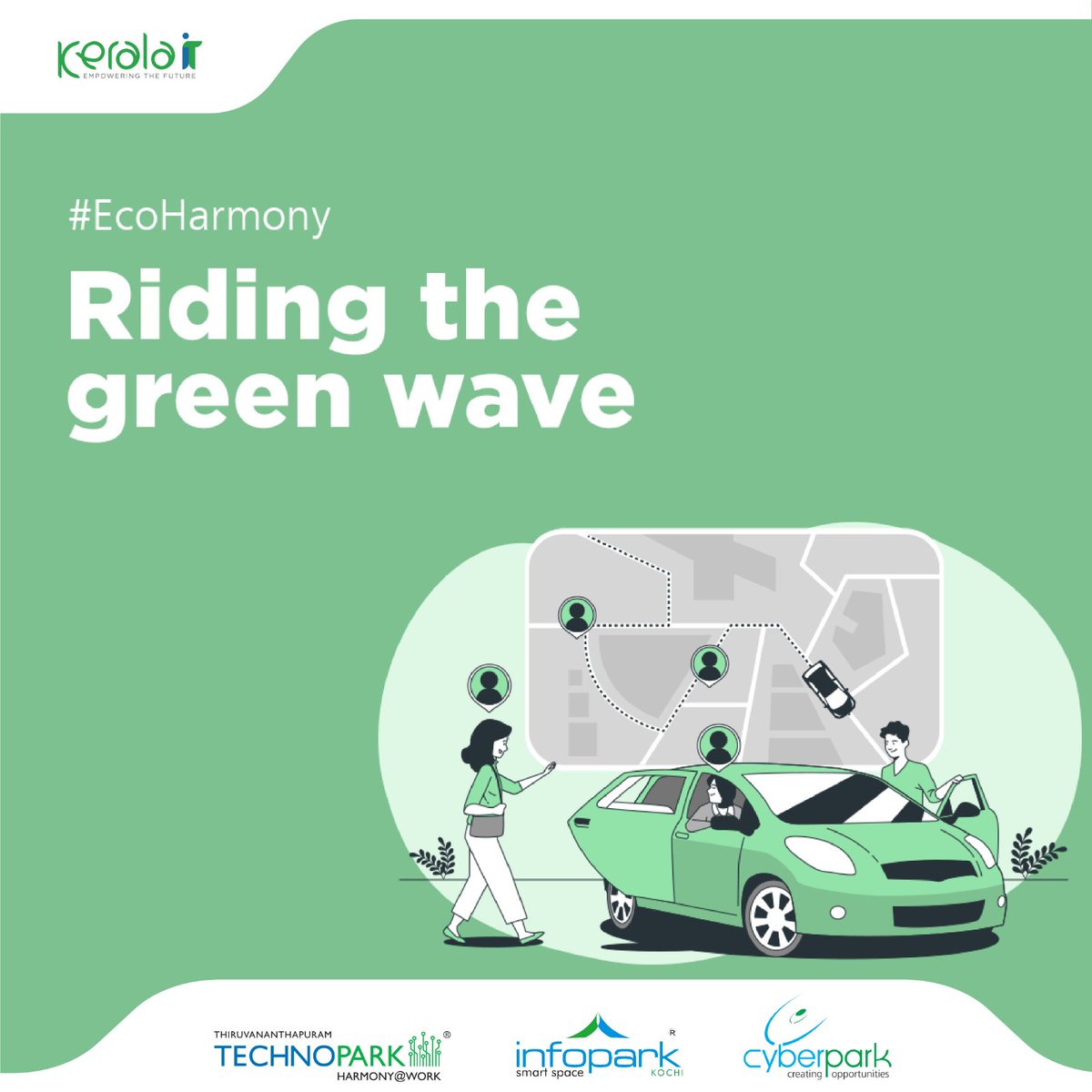 Kerala IT places a strong emphasis on diminishing environmental impact, curtailing carbon emissions and endorsing transportation modes that advance a sustainable future. This commitment involves the incorporation of electric vehicles.

#KeralaIT #KeralaITParks #EcoHarmony