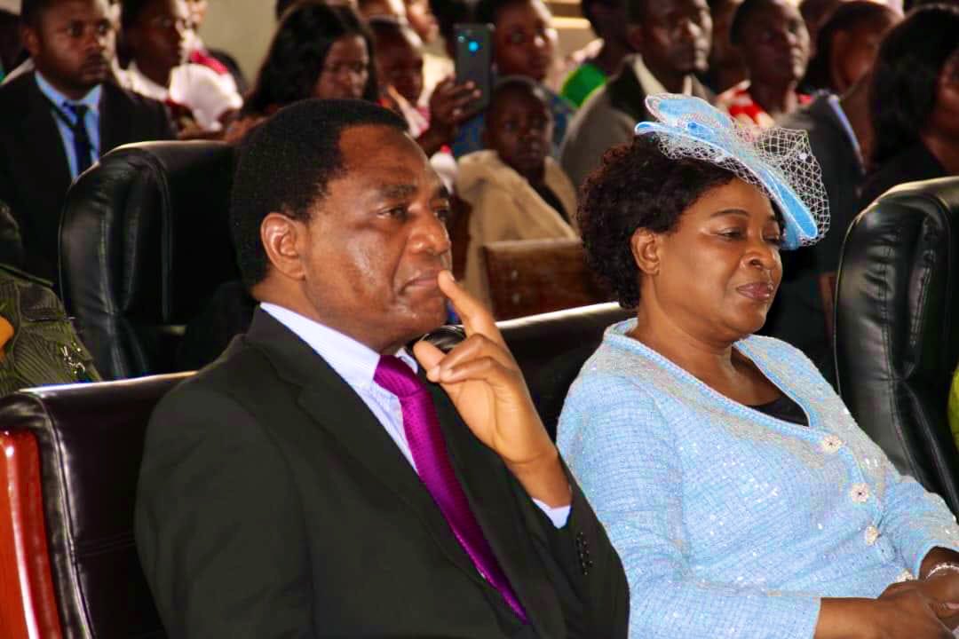 HHichilema's tweet photo. So good to attend our last Sabbath worship service of 2023, at #Choma Central #SDA Church this morning. 
We feel blessed to end this year uplifted &amp; filled with His blessings. 🕊️ https://t.co/VT3kLKdatH