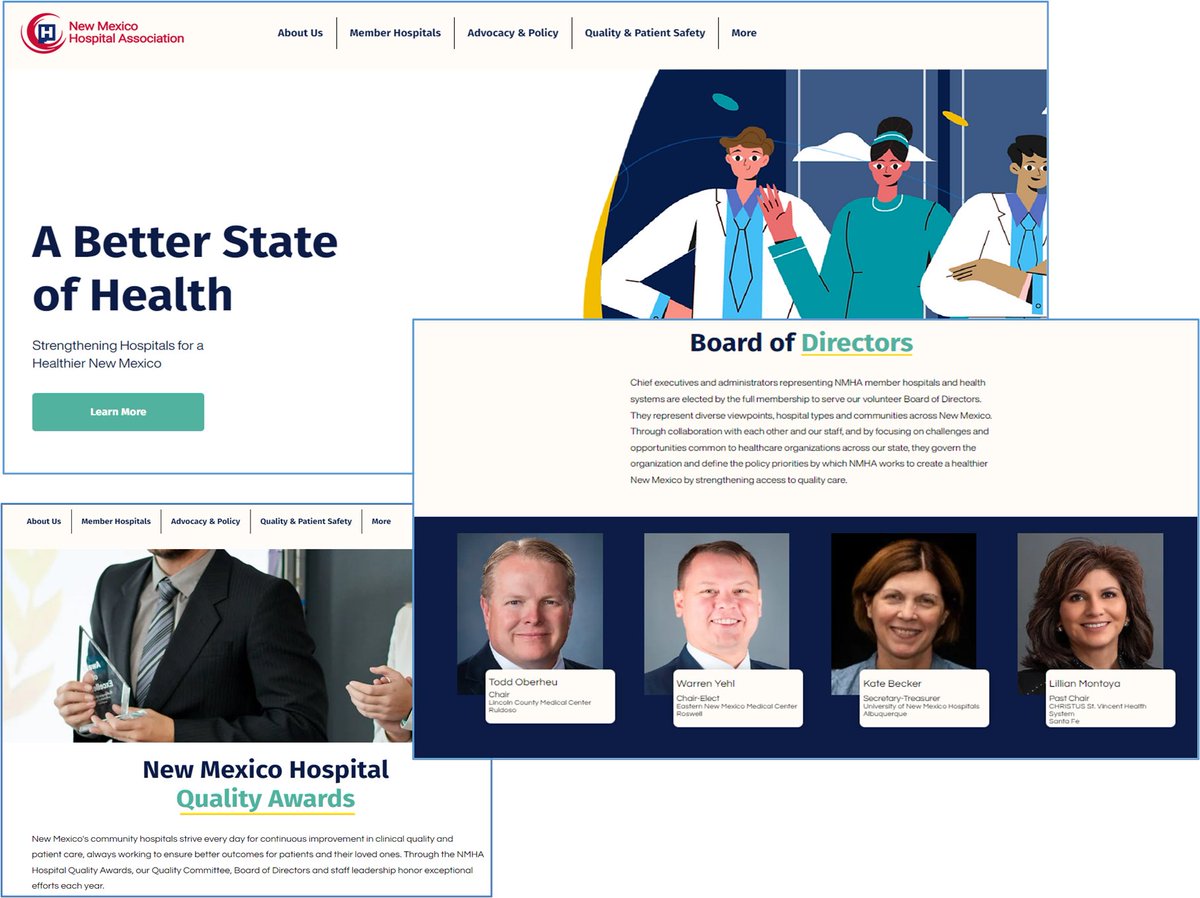 Welcome to nmhospitals.org! NMHA’s new website. Our site encourages visitors to connect with New Mexico’s community hospitals and learn more as we tell the hospital story. Stay tuned as we roll out more content like events &amp; deeper dives into key issues. #NMleg