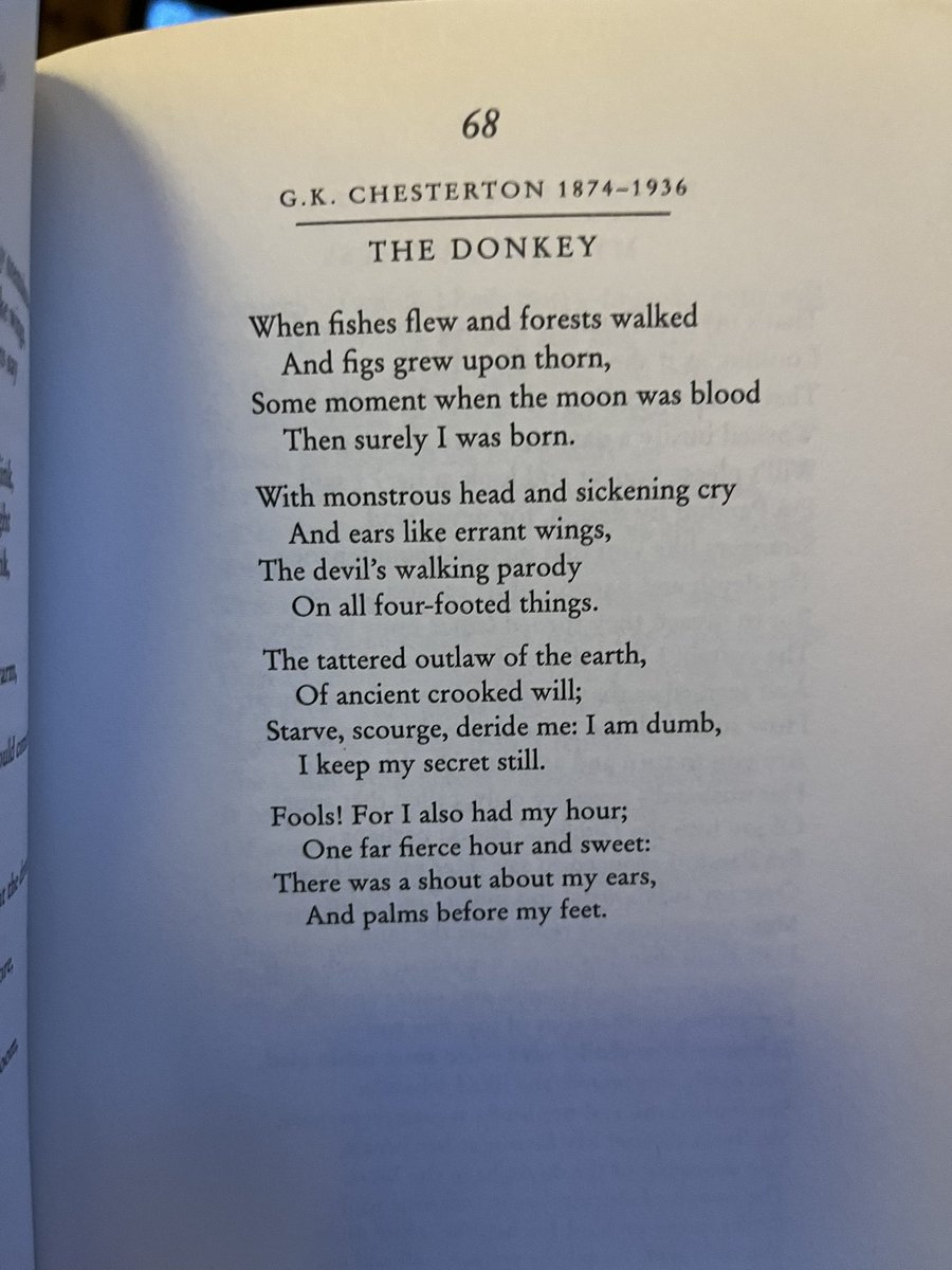 “Fools! For I also had my hour…”

G.K. Chesterton, ‘The Donkey’