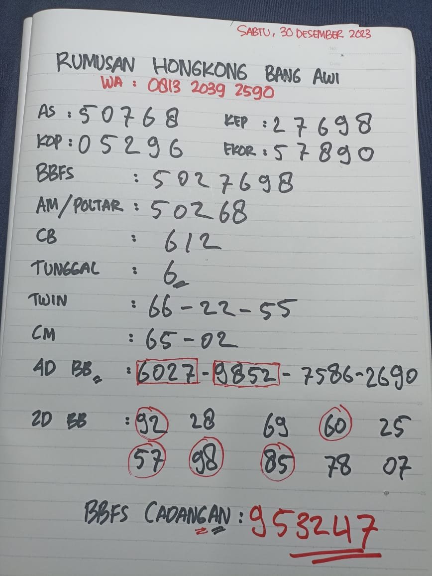 AwiPrediksi's tweet photo. Hasil Live Hongkong kita mlam ini SABTU 30 December 2023 semoga membuah kan hasil yang maximal bosku , Siapkan umpan nya kita pancing ikan pauss 🤩🤩

Join grup prediksi WA : 0813-2039-2590 https://t.co/4HBH6Gyj6k