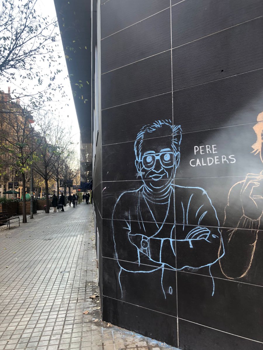 dianacoromines's tweet image. Mural a l’Institut Poeta Maragall #Calders