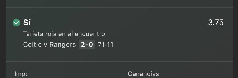 terceraapuestas's tweet photo. Grandísima lectura en el derbi escocés✅ Esperaba mucha agresividad y la hubo porque se enseñaron 10 🟨 y 1 expulsión.

Muy contento de acabar el año así👏🏼 
Uniros a mi canal gratuito de TG https://t.co/RNnCUFCaod para ver apuestas muy interesantes. ¡Siempre con responsabilidad! https://t.co/q6MRPTqCre