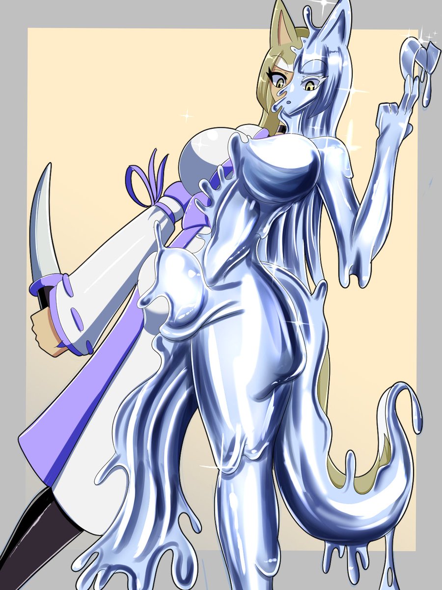 I drew Okon with a liquid metal body as a symbiote!