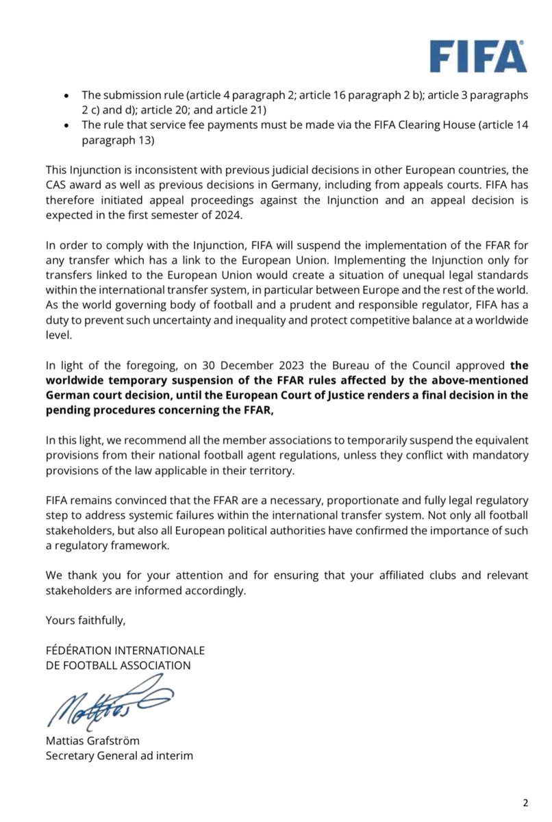 TheFootballLaw's tweet image. #FIFA Circular 1873 available at this link 👇

digitalhub.fifa.com/m/76b4cdc63e42…

#FootballAgents #FFAR