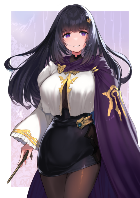 魔法使いのお姉さんを描きました 