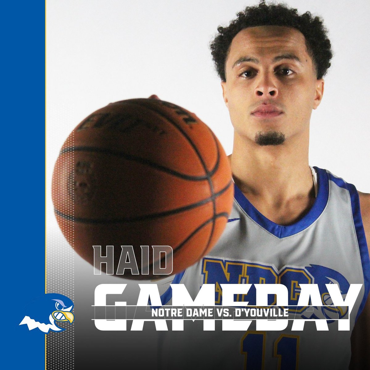 Today at 3, NDC men’s basketball battles D’Youville on the home court! #FlyAbove