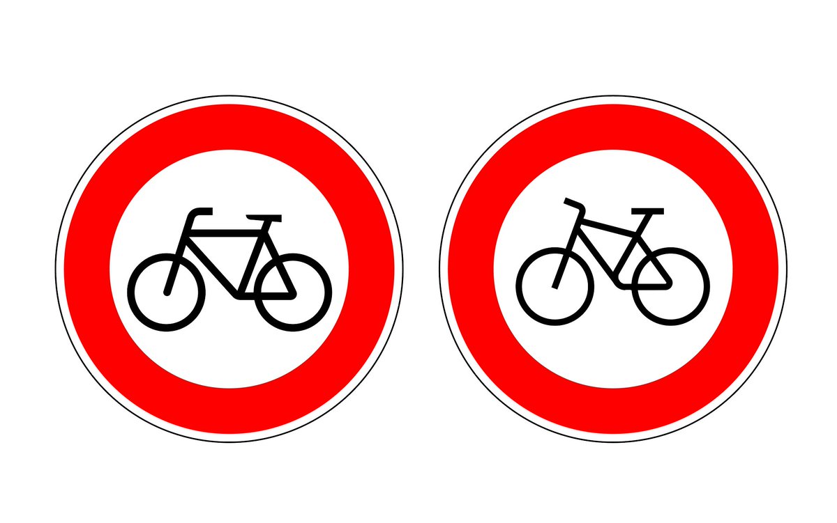 iconwerk's tweet image. #streetsign Modern bike frame geometry.